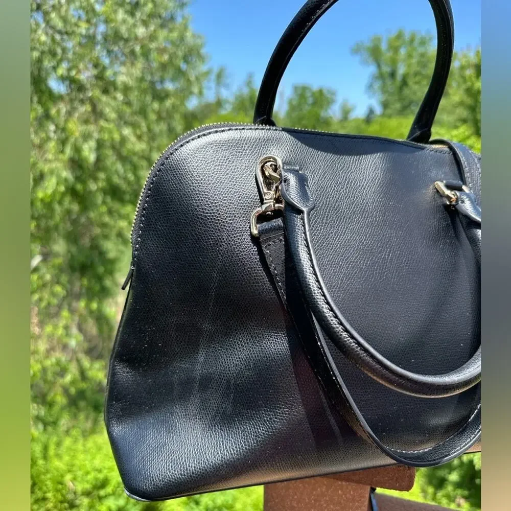 Michael Kors Cindy Medium Size Satchel Black  Handbag